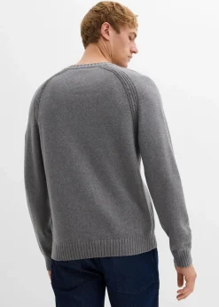 Feinstrickpullover aus recyclingfähiger Baumwolle|bonprix