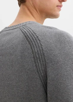 Feinstrickpullover aus recyclingfähiger Baumwolle|bonprix