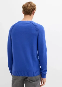 Feinstrickpullover aus recyclingfähiger Baumwolle|bonprix