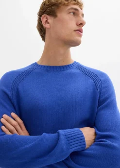 Feinstrickpullover aus recyclingfähiger Baumwolle|bonprix