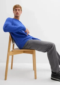 Feinstrickpullover aus recyclingfähiger Baumwolle|bonprix