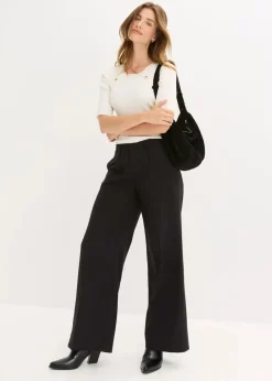 bonprix Bekleidung·Umstandsmode|Bekleidung·Jeans|Feinstrickpullover aus softem Viskose-Mix wollweiß