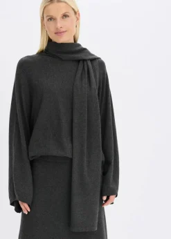 bonprix Bekleidung·Umstandsmode|Bekleidung·Jeans|Feinstrickpullover aus softem Viskose-Mix anthrazit meliert