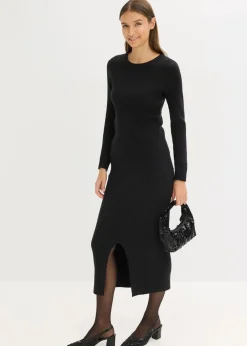 bonprix Bekleidung·Umstandsmode|Bekleidung·Jeans|Feinstrickpullover aus softem Viskose-Mix schwarz