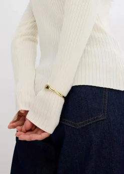 bonprix Bekleidung·Umstandsmode|Strickmode|Feinstrickpullover aus softem Viskose-Mix wollweiß