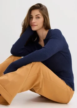 Feinstrickpullover aus softem Viskose-Mix|bonprix New