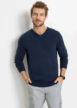 Feinstrickpullover aus weichem Baumwollmix|bonprix