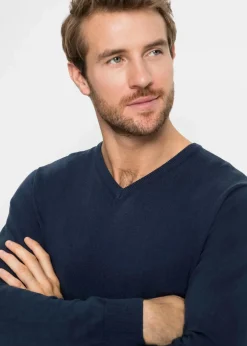 Feinstrickpullover aus weichem Baumwollmix|bonprix