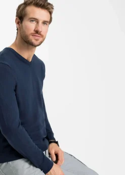 Feinstrickpullover aus weichem Baumwollmix|bonprix