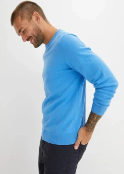 Feinstrickpullover aus weichem Baumwollmix|bonprix Clearance