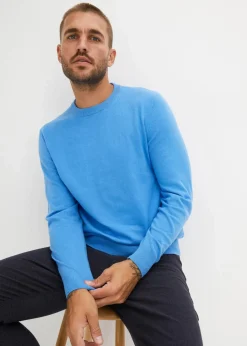 Feinstrickpullover aus weichem Baumwollmix|bonprix Clearance