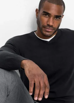 Feinstrickpullover aus weichem Baumwollmix|bonprix New