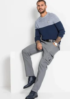 Feinstrickpullover im Colourblocking mit Baumwolle|bonprix Online