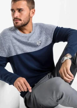 Feinstrickpullover im Colourblocking mit Baumwolle|bonprix Online