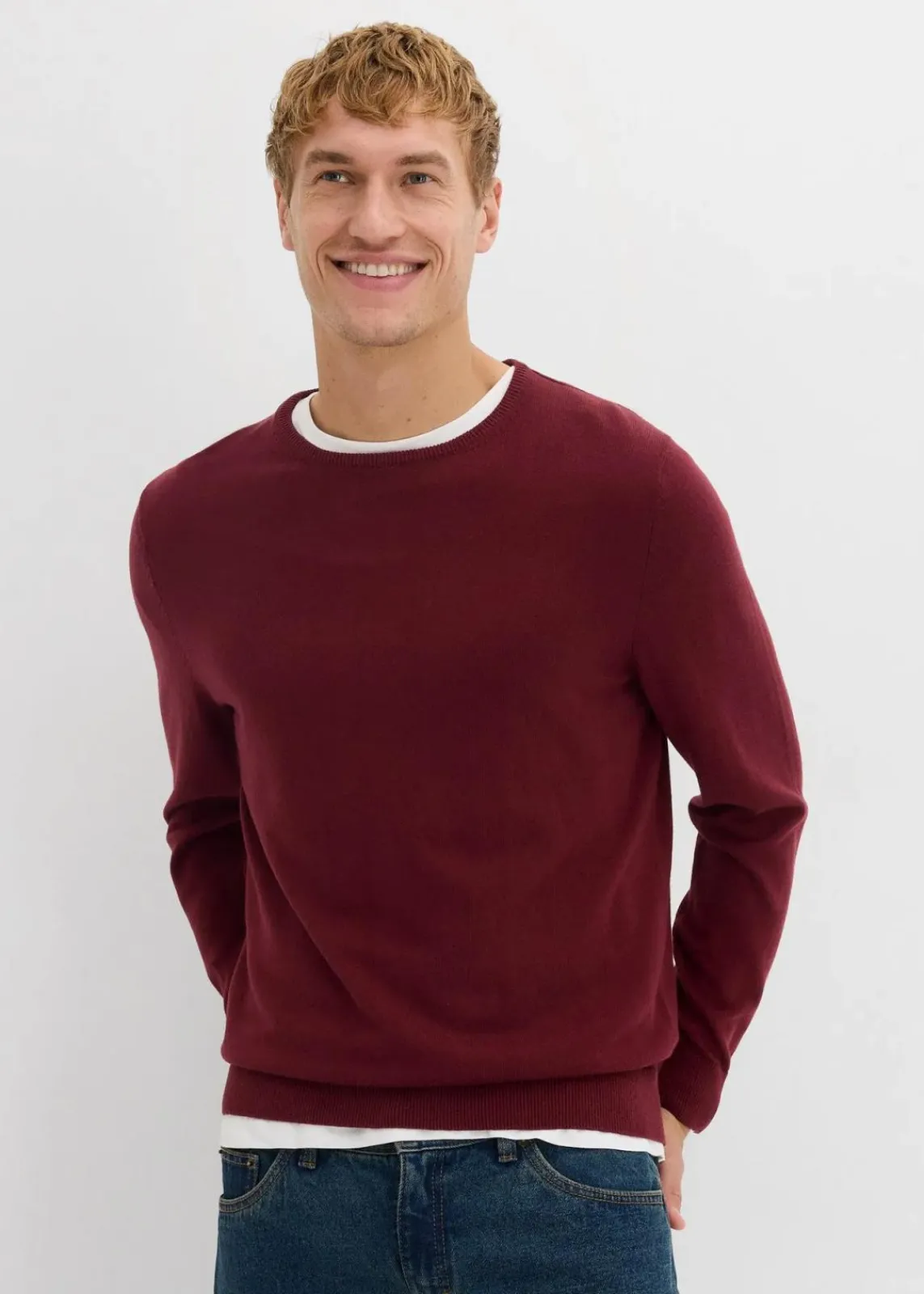 Feinstrickpullover mit edler Merinowolle|bonprix Online