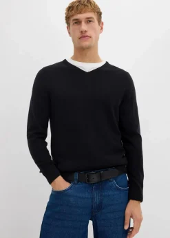 Feinstrickpullover mit edler Merinowolle|bonprix Sale