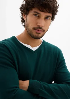 Feinstrickpullover mit edler Merinowolle|bonprix Outlet