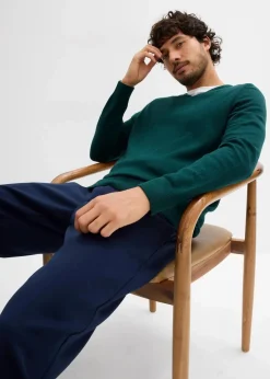 Feinstrickpullover mit edler Merinowolle|bonprix Outlet