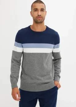 Feinstrickpullover mit reiner Baumwolle|bonprix Best