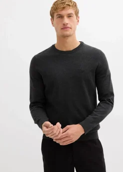Feinstrickpullover mit reiner Baumwolle|bonprix Outlet