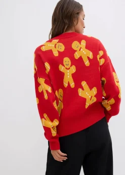 Feinstrickpullover mit Rundhals, oversized|bonprix Hot