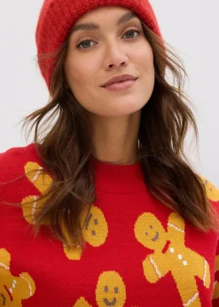 Feinstrickpullover mit Rundhals, oversized|bonprix Hot