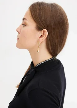 bonprix Bekleidung·Umstandsmode|Bekleidung·Jeans|Feinstrickpullover mit Schleifendetail schwarz/wollweiß