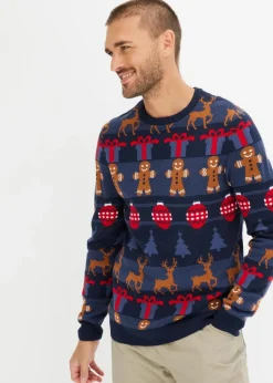 Feinstrickpullover mit Weihnachtsmotiv|bonprix Hot
