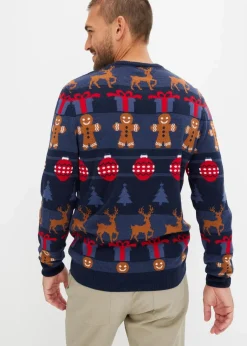 Feinstrickpullover mit Weihnachtsmotiv|bonprix Hot