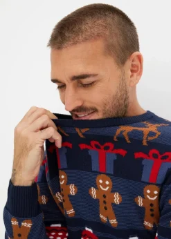 Feinstrickpullover mit Weihnachtsmotiv|bonprix Hot