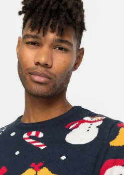 Feinstrickpullover mit Weihnachtsmotiv|bonprix Online