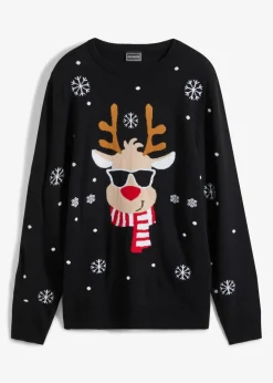 Feinstrickpullover mit Weihnachtsmotiv|bonprix Sale