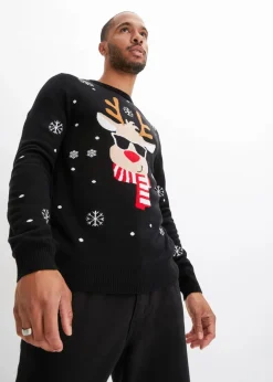 Feinstrickpullover mit Weihnachtsmotiv|bonprix Sale