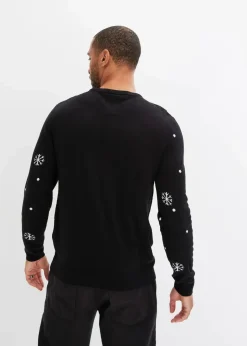 Feinstrickpullover mit Weihnachtsmotiv|bonprix Sale