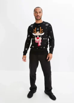 Feinstrickpullover mit Weihnachtsmotiv|bonprix Sale