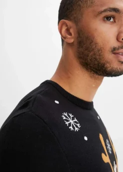 Feinstrickpullover mit Weihnachtsmotiv|bonprix Sale