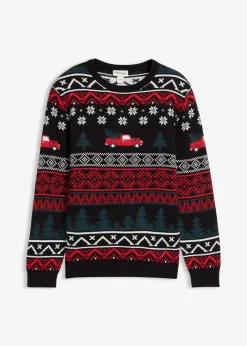 Feinstrickpullover mit Weihnachtsmotiv|bonprix Hot