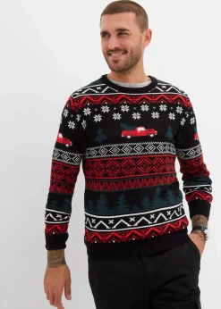 Feinstrickpullover mit Weihnachtsmotiv|bonprix Hot