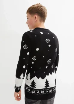 Feinstrickpullover mit Weihnachtsmotiv|bonprix Clearance
