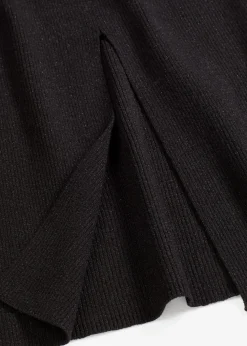 bonprix Bekleidung·Sportbekleidung|Nachhaltigere Materialien|Feinstrickrock aus softem Viskose-Mix schwarz