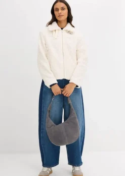 Fellimitat-Jacke aus Teddyfleece|bonprix Online