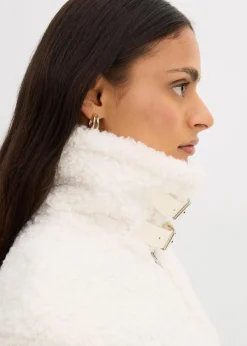 Fellimitat-Jacke aus Teddyfleece|bonprix Online