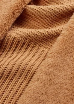 bonprix Bekleidung·Hosen|Jacken & Mäntel|Fellimitat-Weste eiskaffee