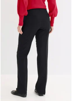 bonprix Bekleidung·Kleider|Hosen|Feminine Hose mit Bügelfalte schwarz