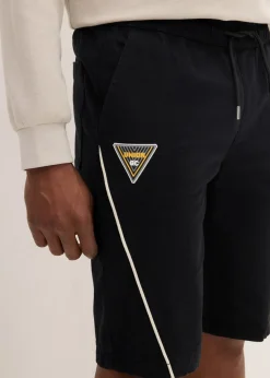 bonprix Große Größen|Shorts|Feste Stretch-Schlupfbermuda, Loose Fit schwarz