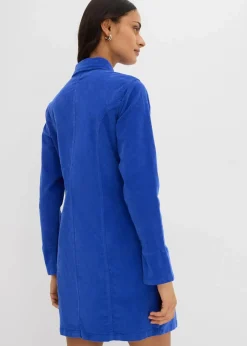 bonprix Bekleidung·Pullover & Strickjacken|Nachhaltigere Materialien|Figurbetontes Cordkleid edelsteinblau