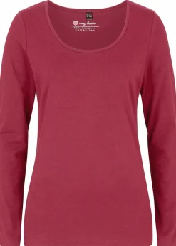 Figurbetontes Langarmshirt|bonprix Discount