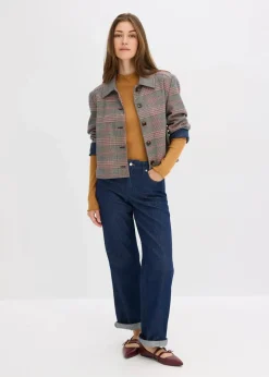 bonprix Shirts & Tops|Figurbetontes Rippshirt haselnuss