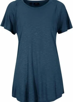 bonprix Nachhaltigere Materialien|Shirts & Tops|Flammgarn-Shirt mit Flügelärmeln dunkelblau