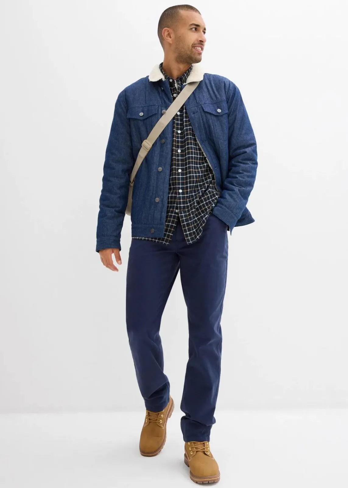 bonprix Große Größen|Hemden|Flanell-Hemd dunkelanthrazit kariert